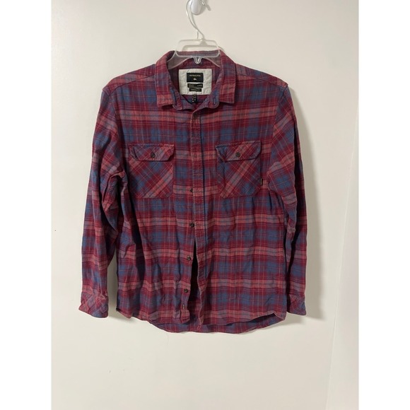 Quicksilver Button up flannel shirt xl‎ 16\18 - Picture 1 of 3